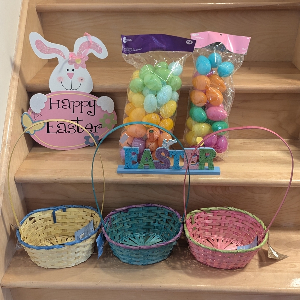 Colorful Easter Baskets Set